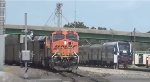 Amtrak passes BNSF coal train 